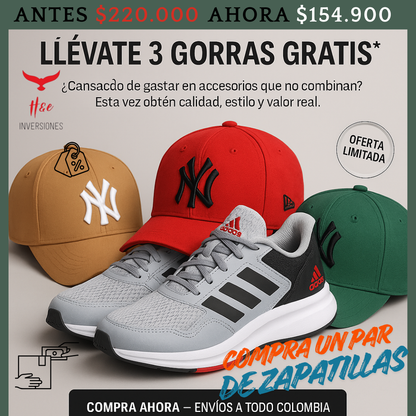 BOUNCE +3 GORRAS GRATIS